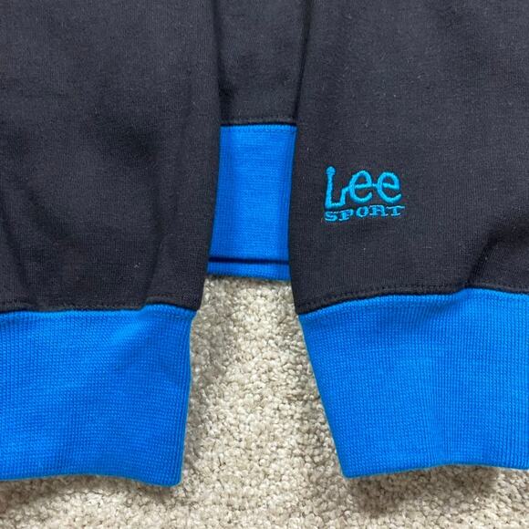 VTG Carolina Panthers Sweatshirt XL Black Crewneck 90s Pullover Lee NFL Sports - Picture 4 of 8